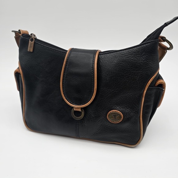 Illution Leather Handbags - Illution Leather Handbag - Black and Brown